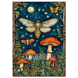 5D Diamond Painting Kit Mushroom Butterfly Art Picture Mosaic Gem Cross Stitch Home Living Room Decorative Painting Gift