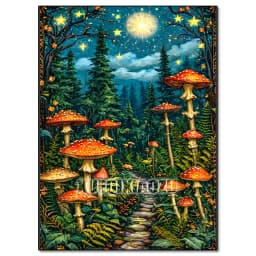 5D Diamond Painting Kit Mushroom Butterfly Art Picture Mosaic Gem Cross Stitch Home Living Room Decorative Painting Gift