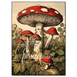 5D Diamond Painting Kit Mushroom Butterfly Art Picture Mosaic Gem Cross Stitch Home Living Room Decorative Painting Gift