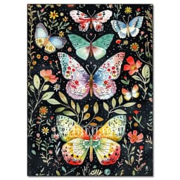 5D Diamond Painting Kit Mushroom Butterfly Art Picture Mosaic Gem Cross Stitch Home Living Room Decorative Painting Gift