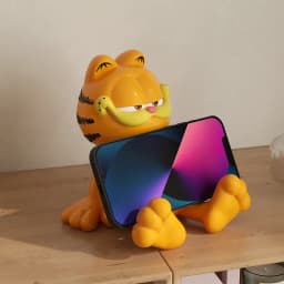 Garfield Movie Merch Phone Stand, Cute Cartoon Multifunctional Desktop Ornament, Living Room Table Decor Display Figurine Gift