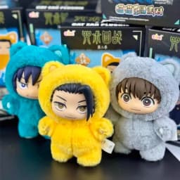 Hot Genuine In Stock Jujutsu Kaisen Cat Ear Plushie Series Blind Box Gojo Satoru Suguru Fushiguro Toji Kawaii Doll Figure Gift