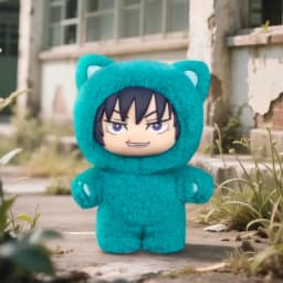 Hot Genuine In Stock Jujutsu Kaisen Cat Ear Plushie Series Blind Box Gojo Satoru Suguru Fushiguro Toji Kawaii Doll Figure Gift