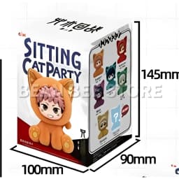 Hot Genuine In Stock Jujutsu Kaisen Cat Ear Plushie Series Blind Box Gojo Satoru Suguru Fushiguro Toji Kawaii Doll Figure Gift