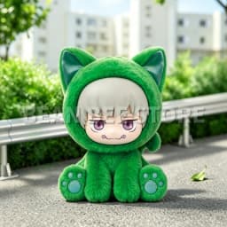 Hot Genuine In Stock Jujutsu Kaisen Cat Ear Plushie Series Blind Box Gojo Satoru Suguru Fushiguro Toji Kawaii Doll Figure Gift