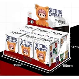 Hot Genuine In Stock Jujutsu Kaisen Cat Ear Plushie Series Blind Box Gojo Satoru Suguru Fushiguro Toji Kawaii Doll Figure Gift
