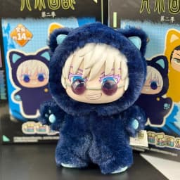 Hot Genuine In Stock Jujutsu Kaisen Cat Ear Plushie Series Blind Box Gojo Satoru Suguru Fushiguro Toji Kawaii Doll Figure Gift