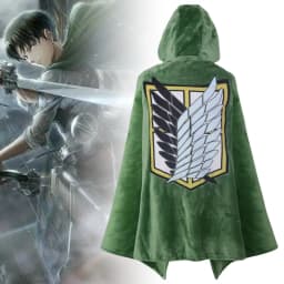 Attack on Titan Anime Blanket Plaid Cloak Capa Shingeki No Kyojin Women Pajama Blanket Levi Cosplay Shawl Blanket Homewear Gift