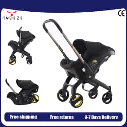 Lightweight Baby Stroller Dona Stroller 2-in-1 with Car Safety Seat Foldable Carriage Newborn Travel System Safe and Stable Buggy New Pram
