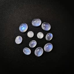 5 Pieces/Bag Loose Stones Natural Moonstone Larimar Amber Stone High Quality Natural Stone DIY Accessories for Jewelry Wholesale