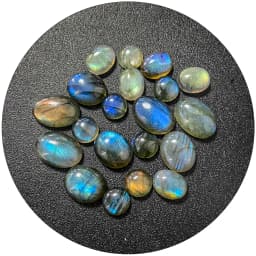 5 Pieces/Bag Loose Stones Natural Moonstone Larimar Amber Stone High Quality Natural Stone DIY Accessories for Jewelry Wholesale