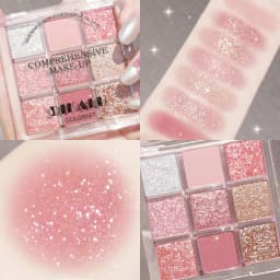 DIKALU Spring And Summer New Eyeshadow Palette Oh Rosy Nine Palace Grid Auto Focus Low Saturation Smoke Powder Rose Plate