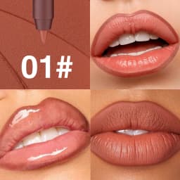 6 Colors Waterproof Matte Lipliner Pencil Black Red Contour Tint Lipstick Long Lasting Non-stick Cup Moisturising Lips Makeup