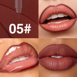 6 Colors Waterproof Matte Lipliner Pencil Black Red Contour Tint Lipstick Long Lasting Non-stick Cup Moisturising Lips Makeup
