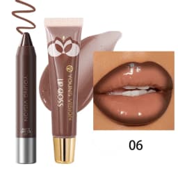 Matte Soft Mist Lip Liner Lipsticks 8 Colors Smooth and Pigmented Non-Stick Chocolate Lipsticks