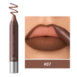Matte Soft Mist Lip Liner Lipsticks 8 Colors Smooth and Pigmented Non-Stick Chocolate Lipsticks