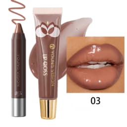 Matte Soft Mist Lip Liner Lipsticks 8 Colors Smooth and Pigmented Non-Stick Chocolate Lipsticks