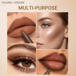 Matte Soft Mist Lip Liner Lipsticks 8 Colors Smooth and Pigmented Non-Stick Chocolate Lipsticks