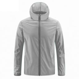 Summer Men's Sun Protection Clothing Lightweight Breathable Ice Silk Hooded Quick Dry Jacket Outdoor Anti-ultraviolet Skin Coat