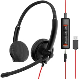 NUBWO HW01 USB Headphone 3.5mm Computer Headset with Mic Noise Cancelling for Laptop PC Business Office Headsets for Cell Phone
