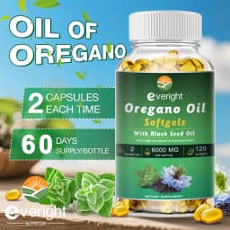 Organic Oregano Oil with Black Seed Oil – Antioxidant, Digestive Support, Intestinal Flora Balance & Immune System Health