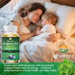 Organic Oregano Oil with Black Seed Oil – Antioxidant, Digestive Support, Intestinal Flora Balance & Immune System Health