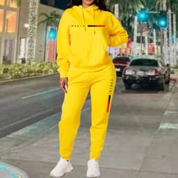 New Women's Sets Hoodie and Pants PARIS Letter Print High Quality Sports Suit Spring Autumn Aesthetic Activewear Women Clothing