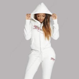 Women's Track Suit Aesthetic Hoodies Sweatshirts Sweatpants 2 Piece Set Zipper Cardigan High quality Sportwear Woman Pants Sets