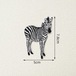 Exquisite Embroidered Animal Iron On Patch Elk Zebra Goat Embroidered Badge DIY Clothes and Bags Fashion Decoration Accessories