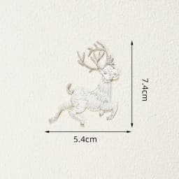 Exquisite Embroidered Animal Iron On Patch Elk Zebra Goat Embroidered Badge DIY Clothes and Bags Fashion Decoration Accessories