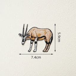 Exquisite Embroidered Animal Iron On Patch Elk Zebra Goat Embroidered Badge DIY Clothes and Bags Fashion Decoration Accessories