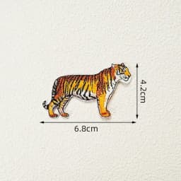 Exquisite Embroidered Animal Iron On Patch Elk Zebra Goat Embroidered Badge DIY Clothes and Bags Fashion Decoration Accessories