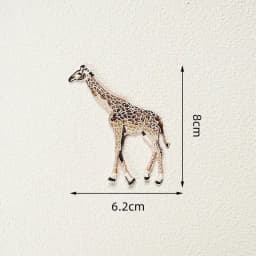Exquisite Embroidered Animal Iron On Patch Elk Zebra Goat Embroidered Badge DIY Clothes and Bags Fashion Decoration Accessories