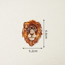 Exquisite Embroidered Animal Iron On Patch Elk Zebra Goat Embroidered Badge DIY Clothes and Bags Fashion Decoration Accessories