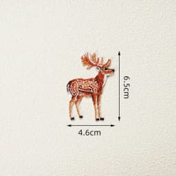 Exquisite Embroidered Animal Iron On Patch Elk Zebra Goat Embroidered Badge DIY Clothes and Bags Fashion Decoration Accessories