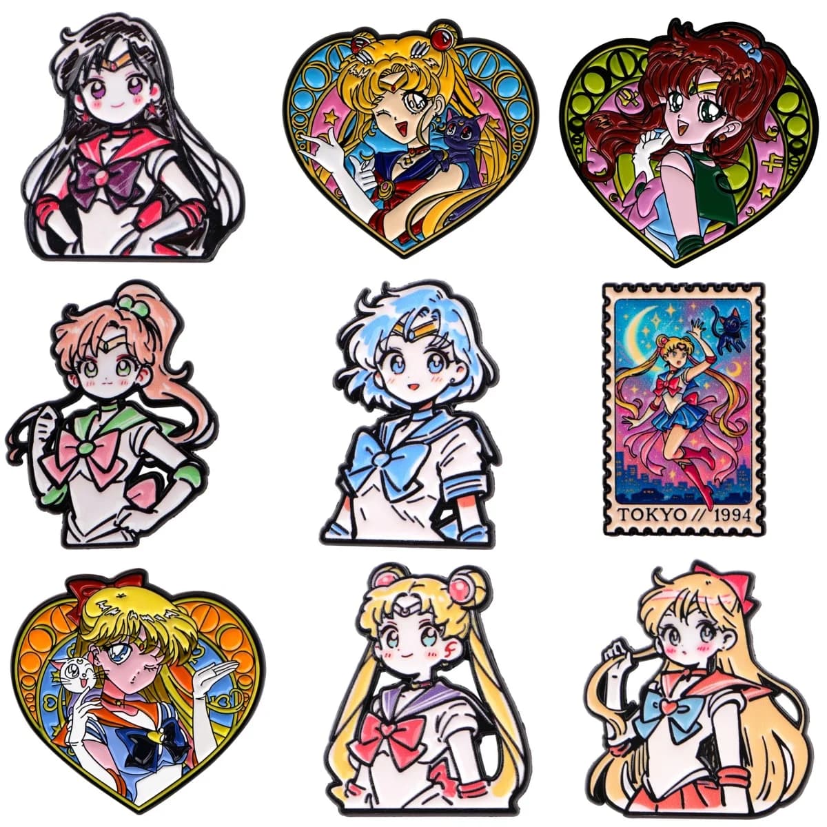 Cartoon Anime Brooches For Women Kawaii Enamel Pin Fashion Metal Badge Jewelry Clothing Backpack Accessories Girls Gift