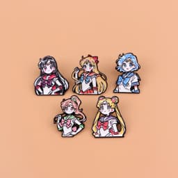 Cartoon Anime Brooches For Women Kawaii Enamel Pin Fashion Metal Badge Jewelry Clothing Backpack Accessories Girls Gift