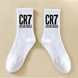 Cristiano Ronaldo Kids Long Socks CR7 Fashion Printed Hosiery Summer Breathable Thin Socks Outdoor Sports Socks Birthday Gifts