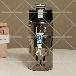 600ML CR7 Sports Water Bottles Cartoon Football Star Ronaldos Large Water Cups New Outdoor Transparent Drinking Bottle Kids Gift