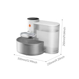 BOOTEELY Stainless Steel Bowl Pet Intelligent Pouring Water Dispenser Automatically Purifies The Wireless Drinking Bowl For Dogs