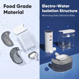 BOOTEELY Stainless Steel Bowl Pet Intelligent Pouring Water Dispenser Automatically Purifies The Wireless Drinking Bowl For Dogs