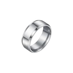 Freeteeme Punk 2mm/4mm/6mm/8mm Wide Simple Rings for Women Men Stainless Steel Smooth High Polished Wedding Finger Rings Jewelry