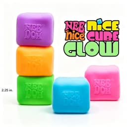 New Schylling Needoh Nice Cube Squishy Stress Toy Glow In The Dark Slow Rebound Sensory Glitter Pressure Relief For Adultsgifts