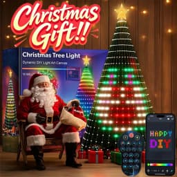 New Christmas Gift - Smart Christmas Tree Lights, 6/7FT 400LED Fairy Light for Indoor Outdoor Waterproof,Holiday Home Decor