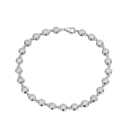 KNOBSPIN 3mm Moissanite Tennis Bracelet GRA Certified s925 Sterling Sliver Dainty Bezel Bracelets for Women Man Wedding Jewelry