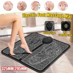 Customizable Electric EMS Foot Massager Pad Electrical Muscle Stimulation Foot Massager Foldable Massage Mat
