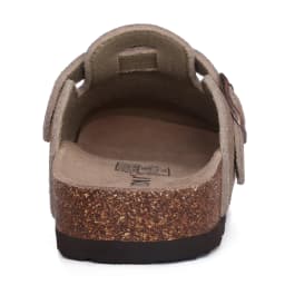 Kidmi New Faux Suede Clogs for Women Men Clogs Soft Cork Footbed Mules Comfort Potato Shoes with Arch Support Beach Sandals