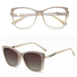 VICKY Fashion New Design TR90 Polarized Magnetic Clip-on Sunglasses Men and Women Polarized Sunglasses Optical Myopia Glasses