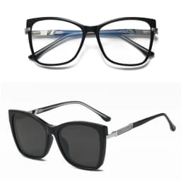 VICKY Fashion New Design TR90 Polarized Magnetic Clip-on Sunglasses Men and Women Polarized Sunglasses Optical Myopia Glasses