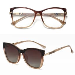 VICKY Fashion New Design TR90 Polarized Magnetic Clip-on Sunglasses Men and Women Polarized Sunglasses Optical Myopia Glasses